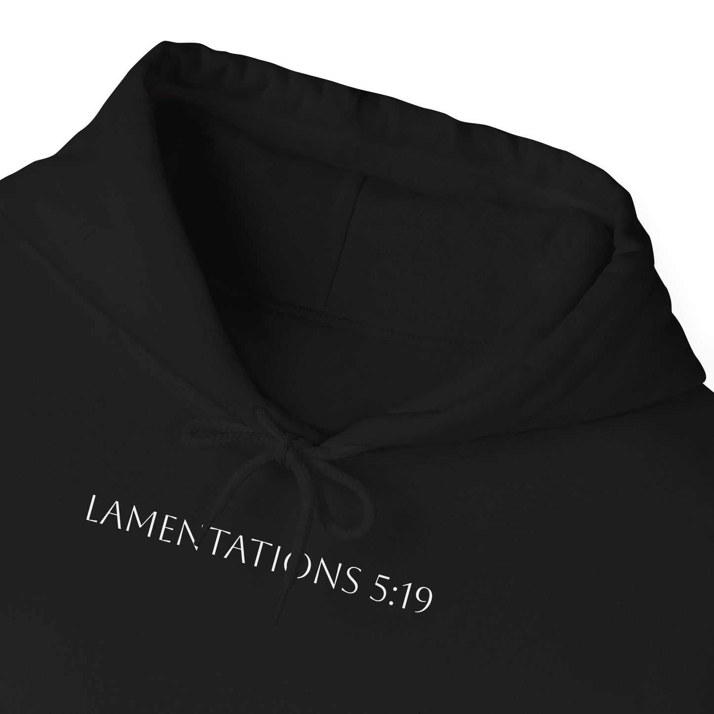 Lamentations 5:19 Hoodie - Verse only