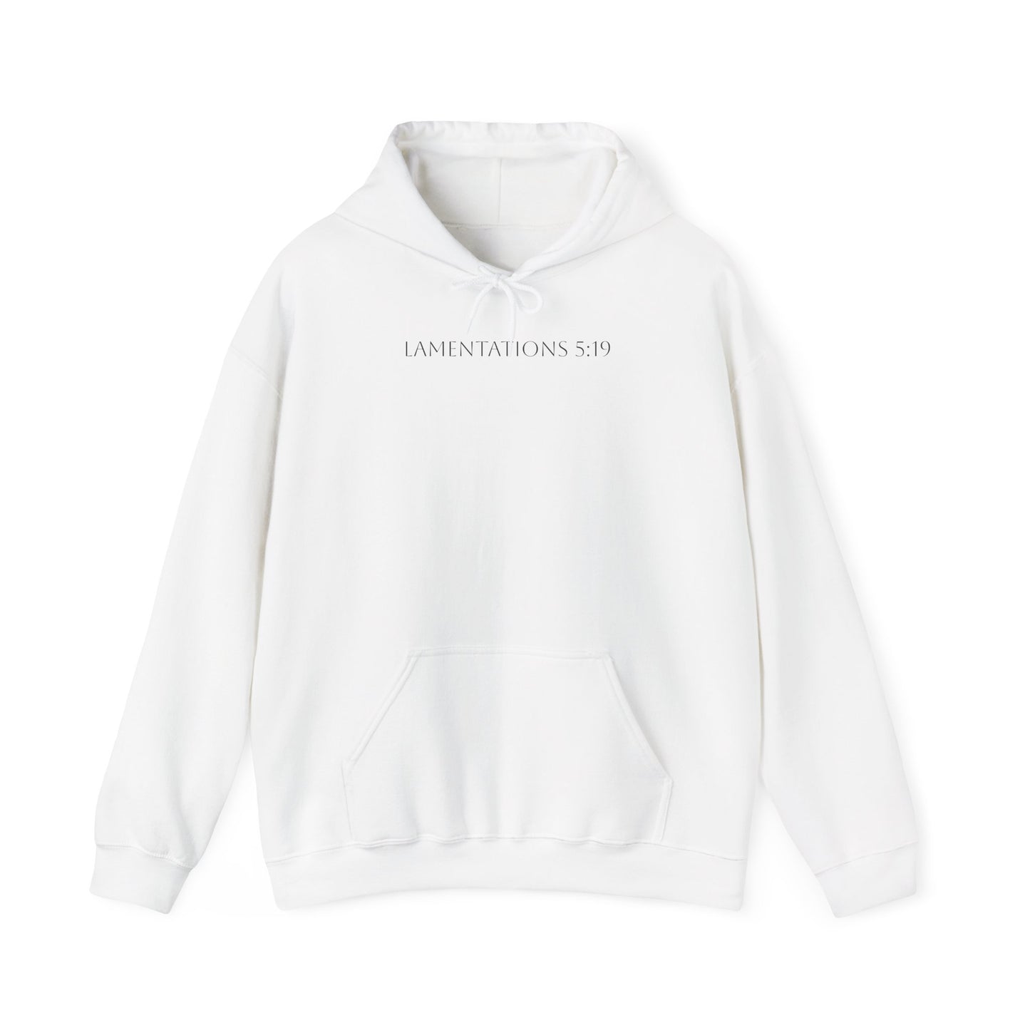 Lamentations 5:19 Hoodie - Verse only