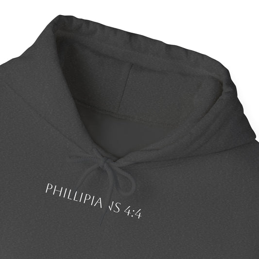 Phillipians 4:4 Hoodie - Verse only