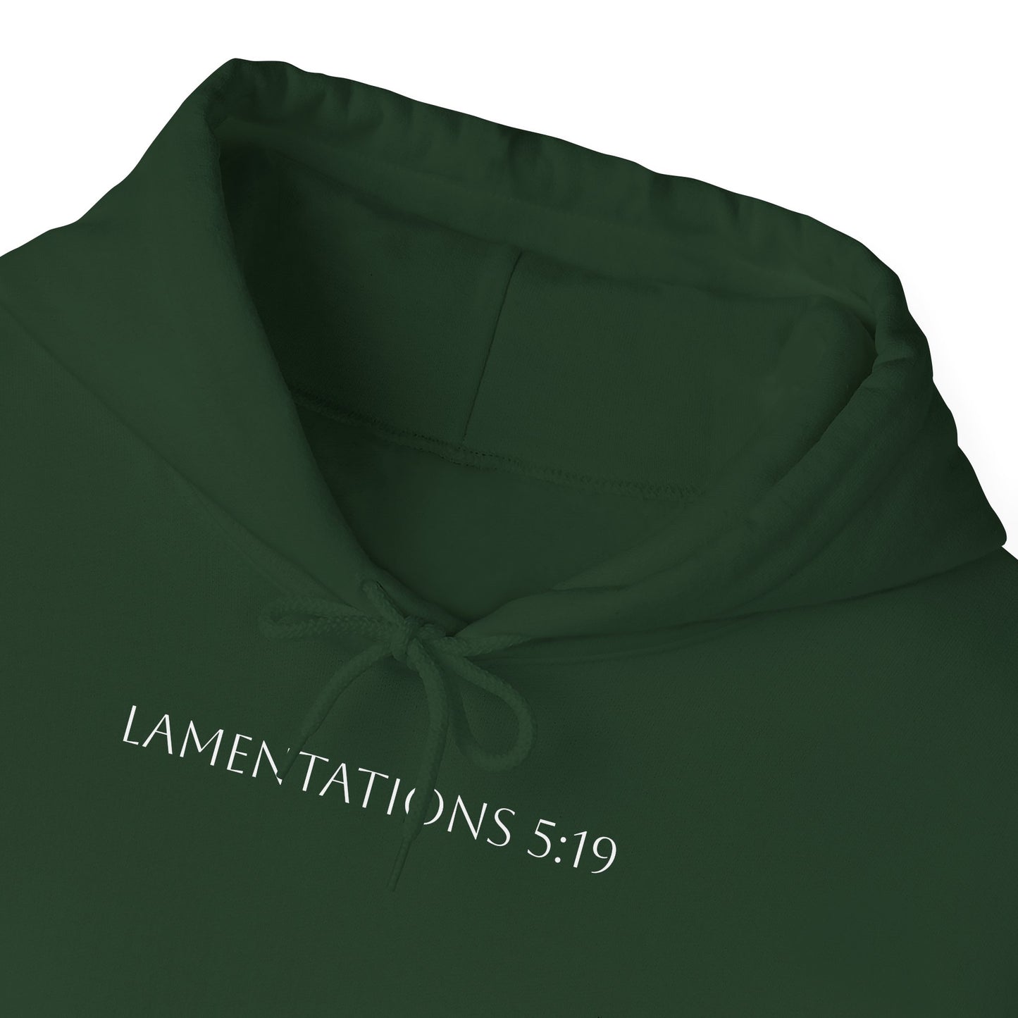 Lamentations 5:19 Hoodie - Verse only